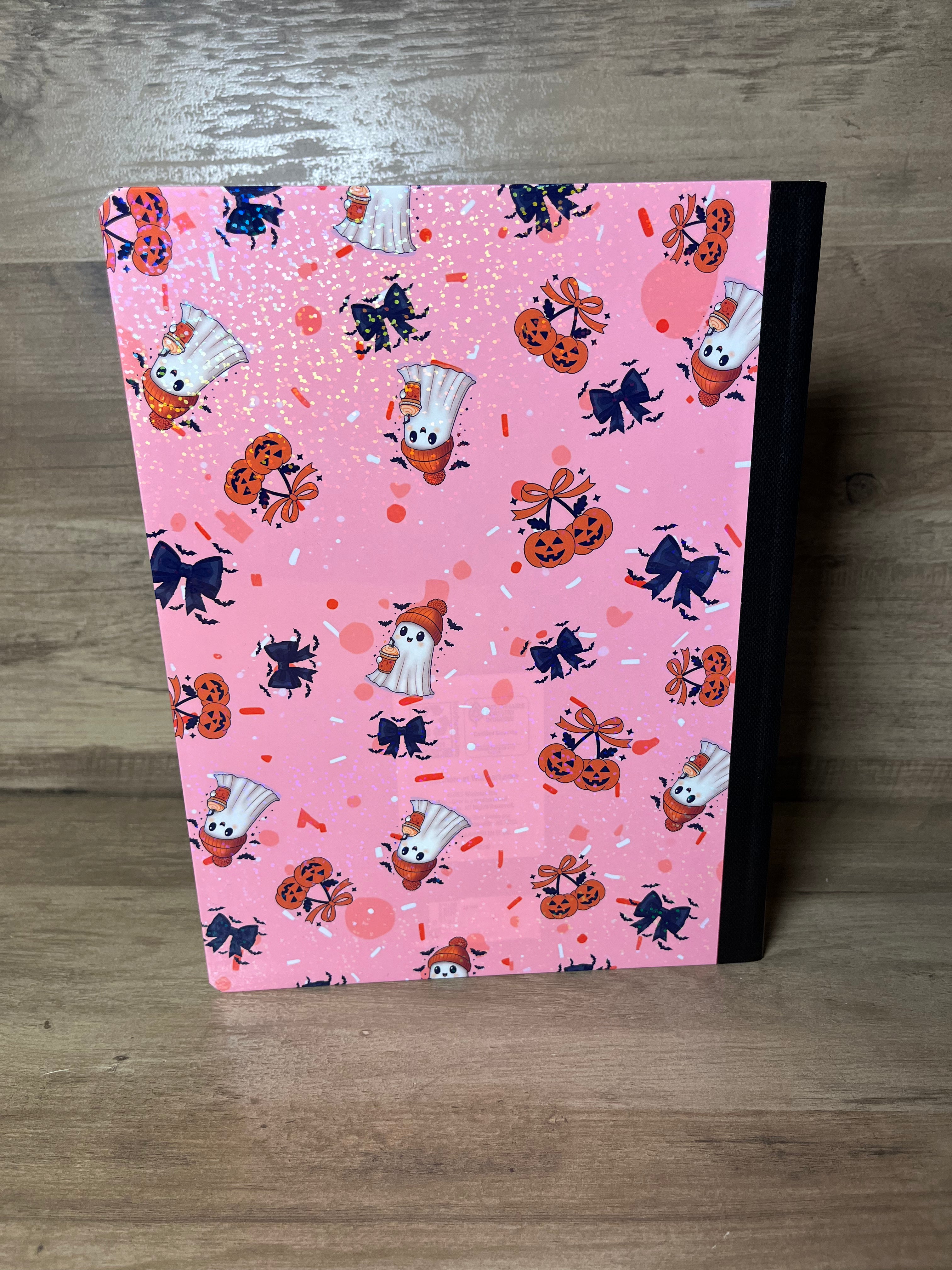 Pink Spooky Ghost Composition Notebook