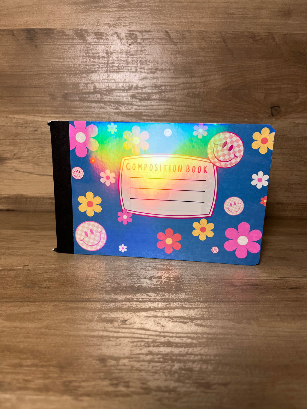 Flower Power Smiley Mini Composition Book