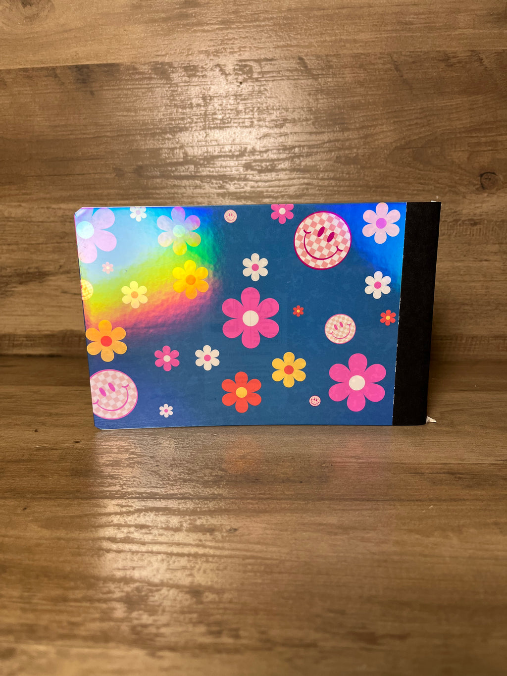 Flower Power Smiley Mini Composition Book