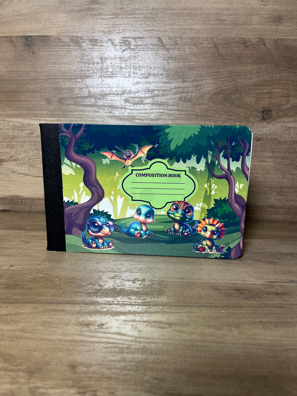 Baby Dino Forest Half Composition Book
