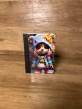 Neon Street Bear Girl Mini Notebook