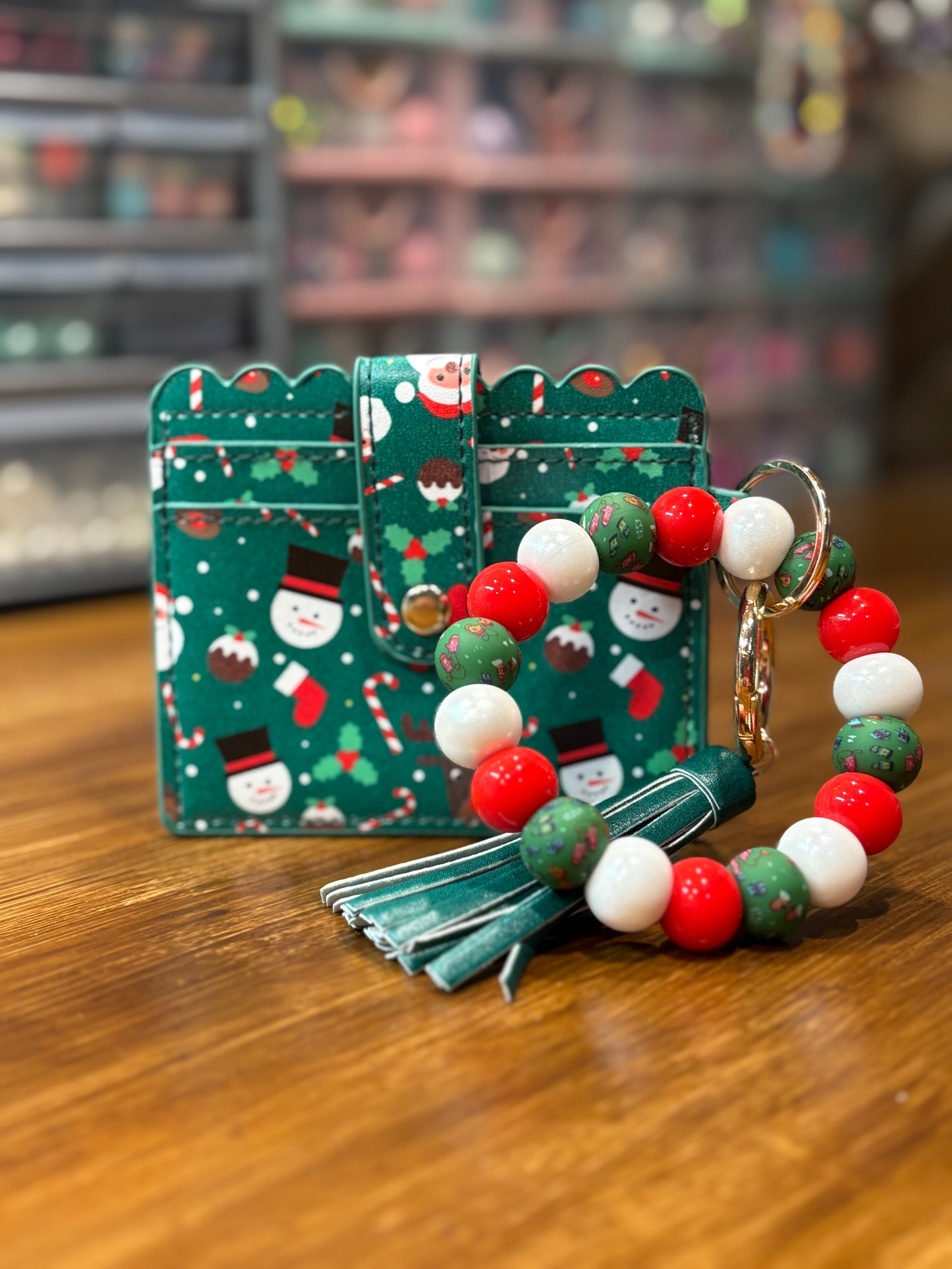 Christmas Wristlet Wallet Set