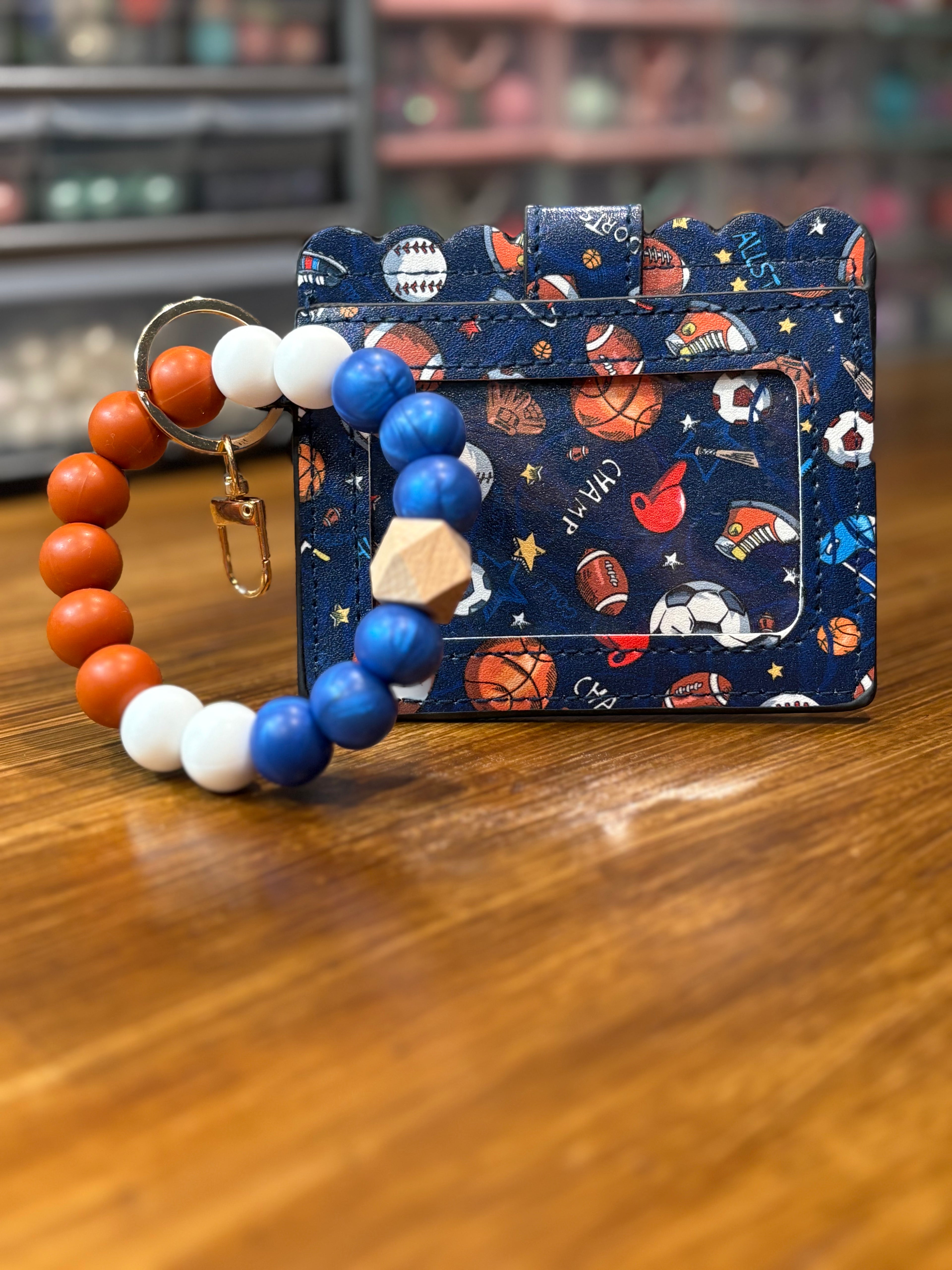 Sports Mixed Ball Wristlet Wallet Combo