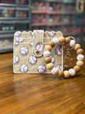 Baseball Wristlet & Wallet Set