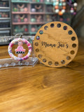 Floral Mama Rainbow Keychain