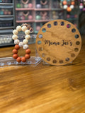 Neutral Terracotta Infinity Wristlet