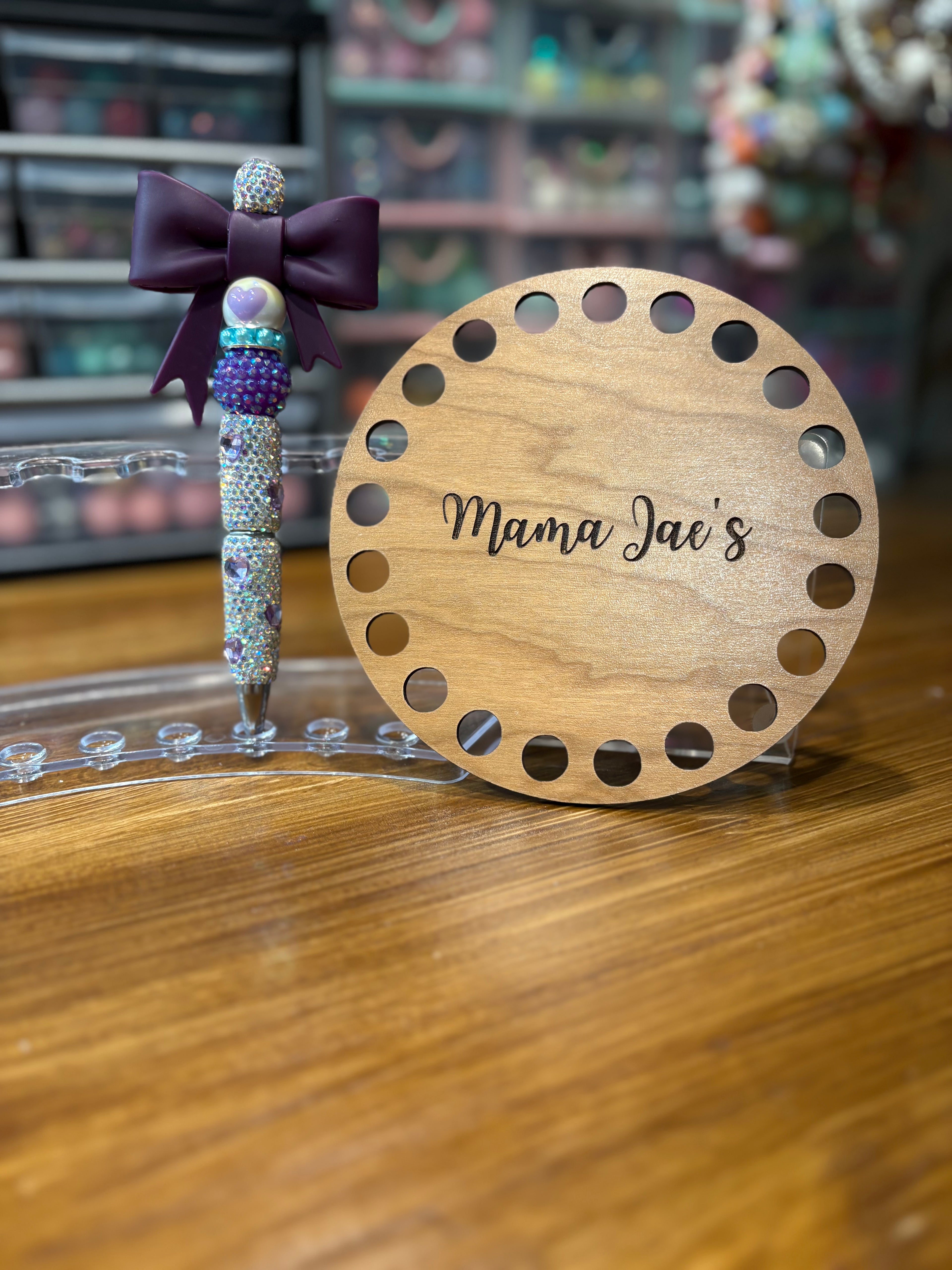 Blinged-Out Bow Top Pen