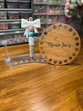 White Sparkle Bow Pen