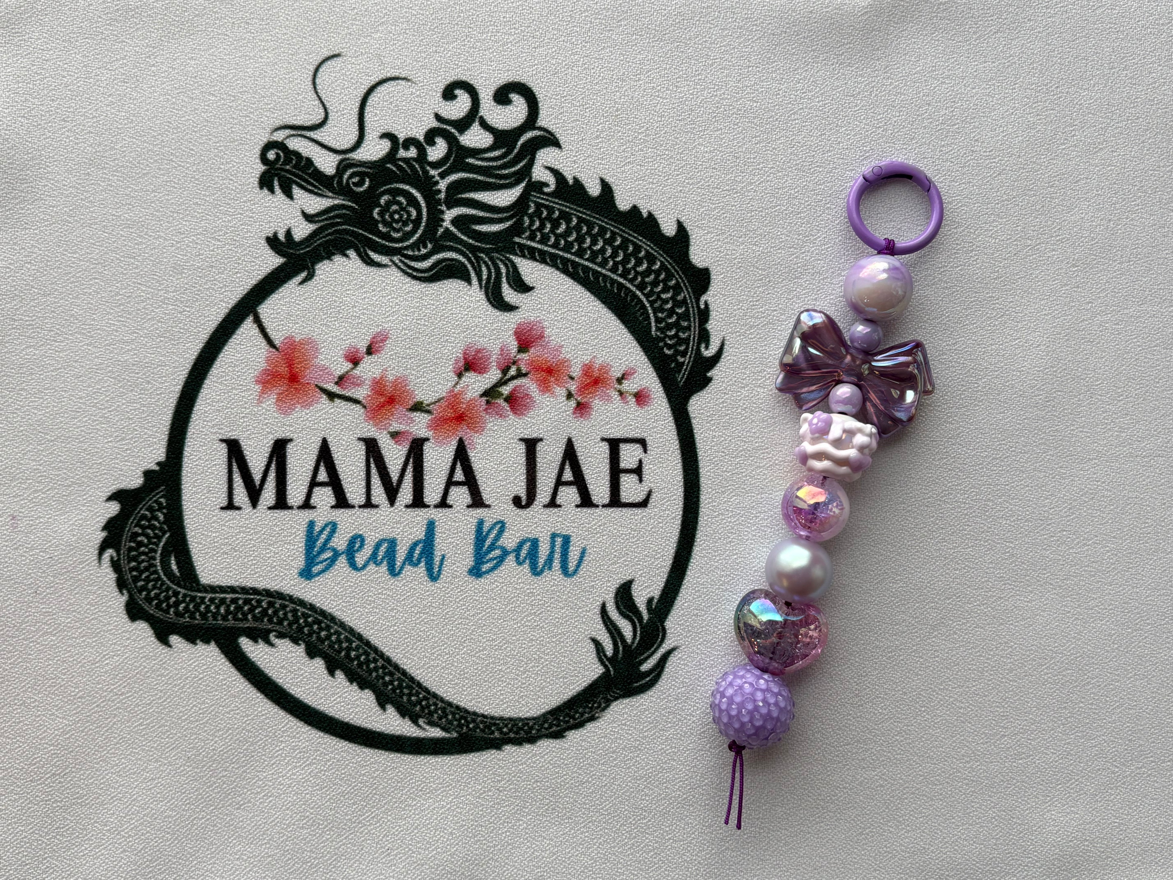 Lavender Luxe Bow Keychain