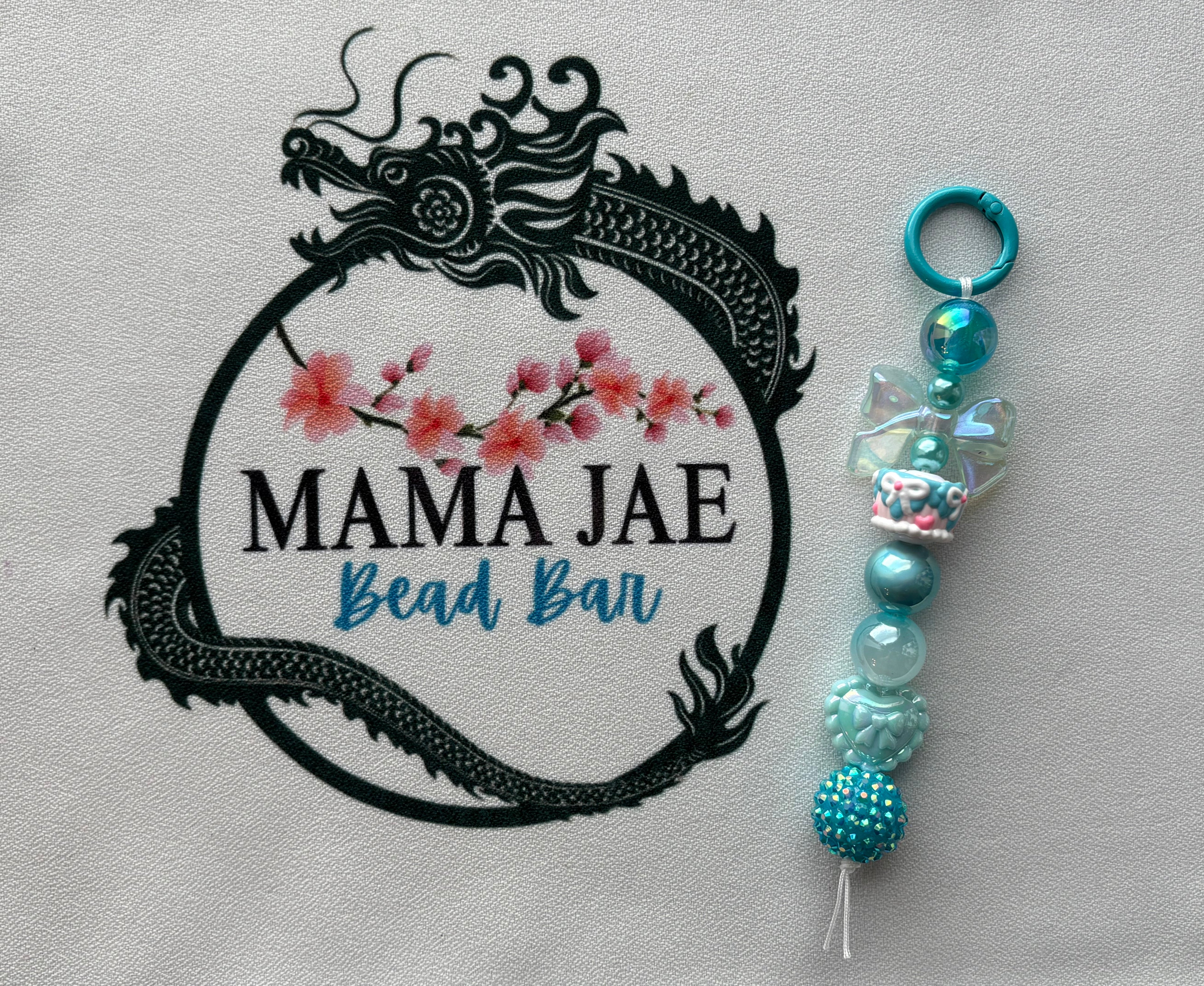 Ocean Pop Bow Keychain