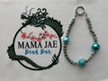 Teal Glam Crystal Phone/Bag Charm