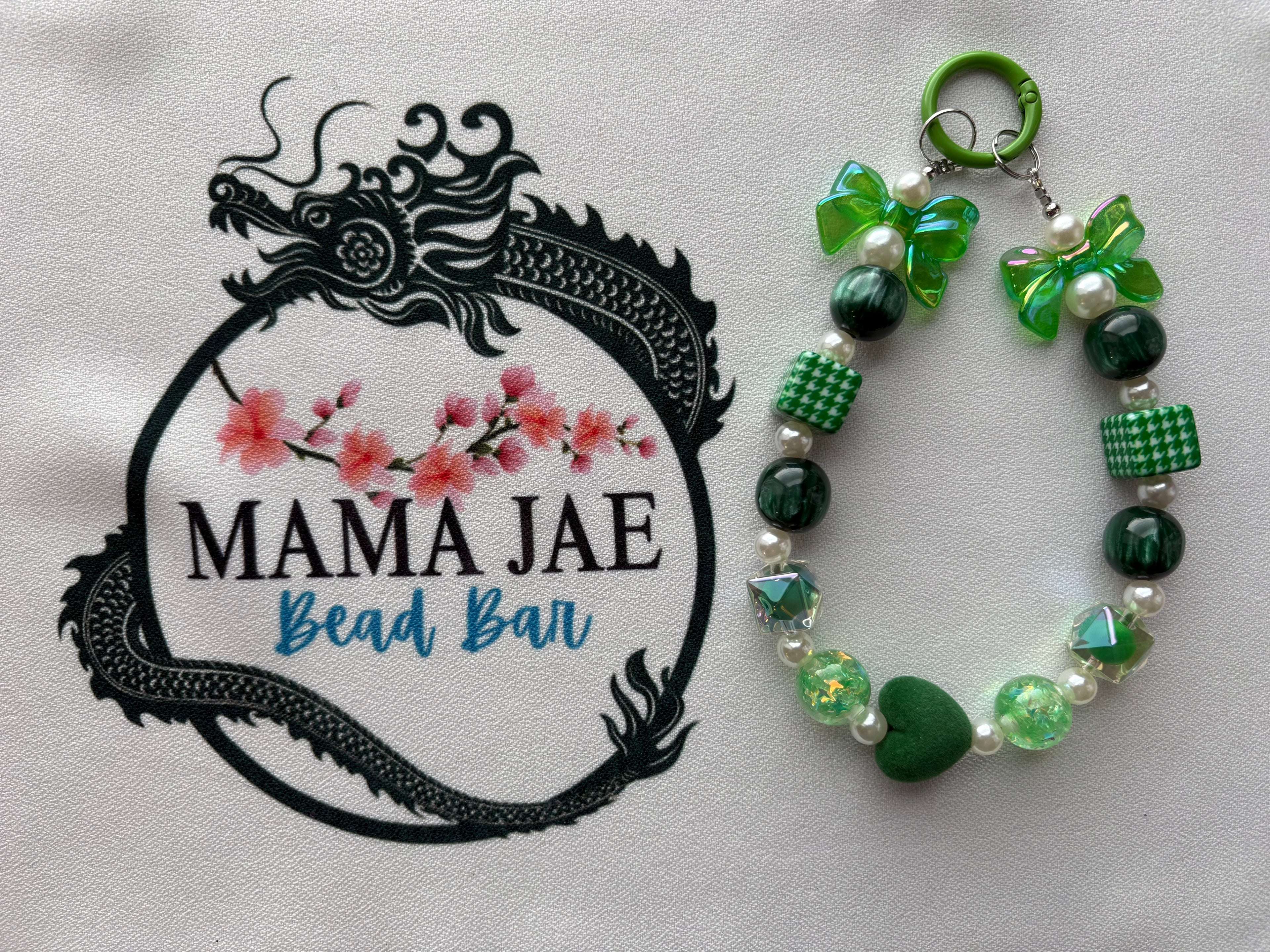 Emerald Garden Phone Bag Charm