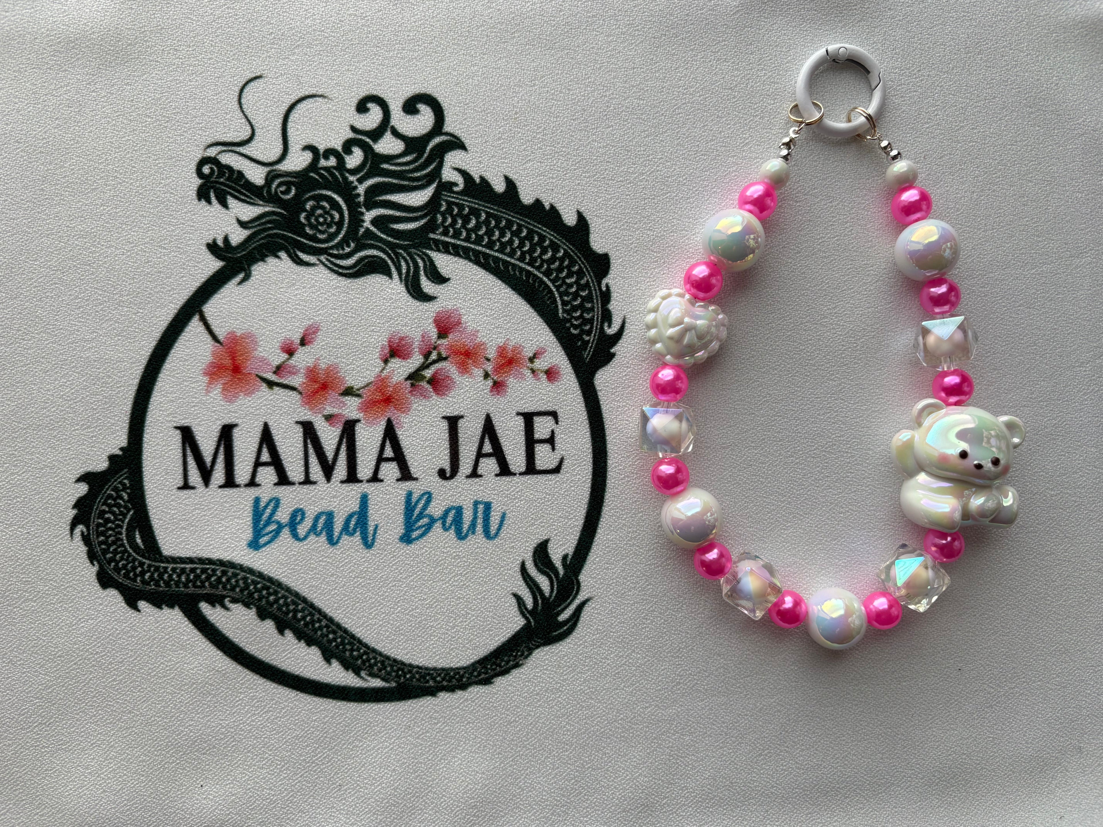 Bubblegum Pearl Bear Charm