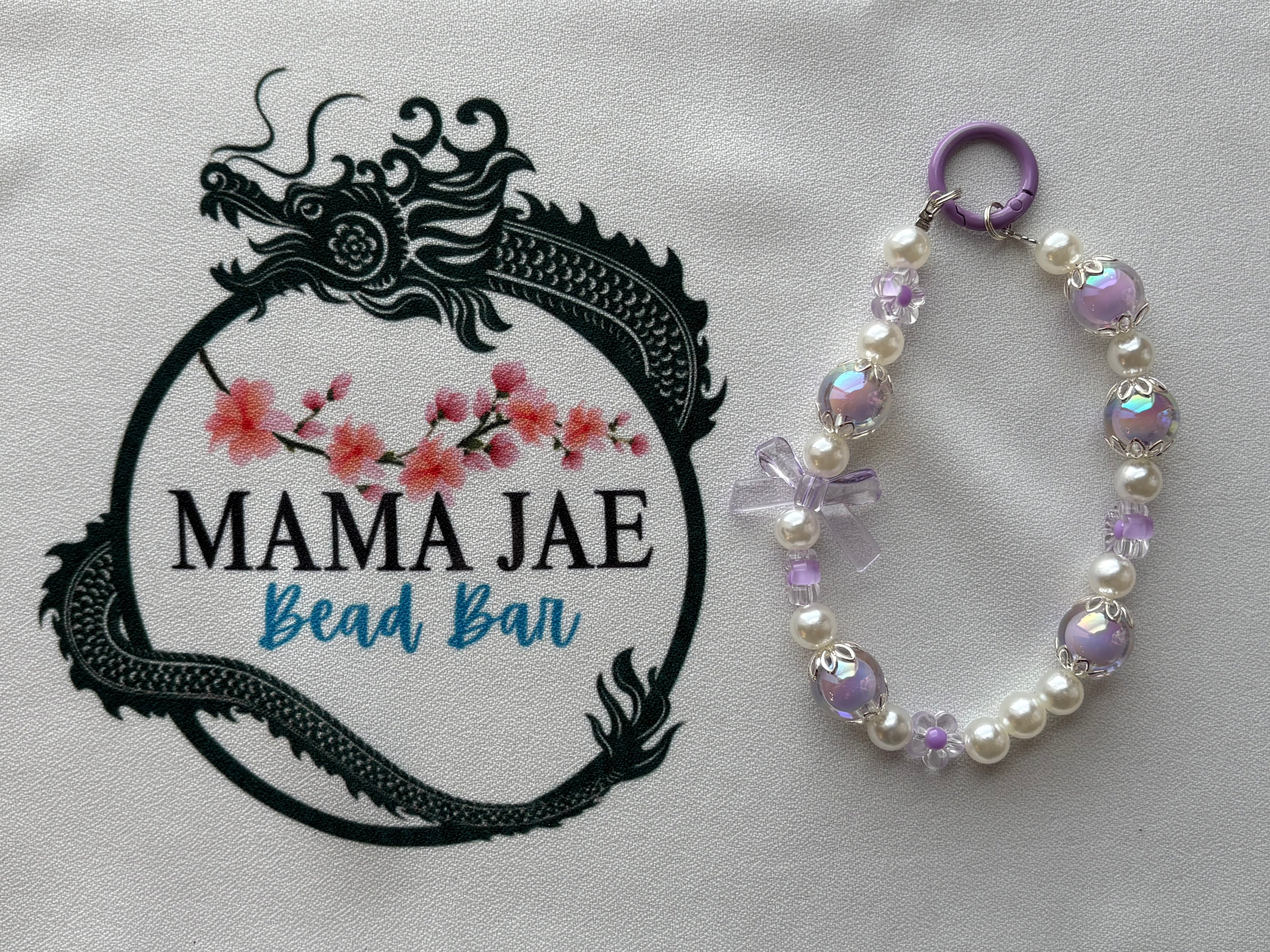 Lavender Pearl Phone & Bag Charm