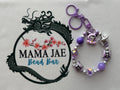 Purple Goth Phone Charm – Beaded Bag Charm Wristlet